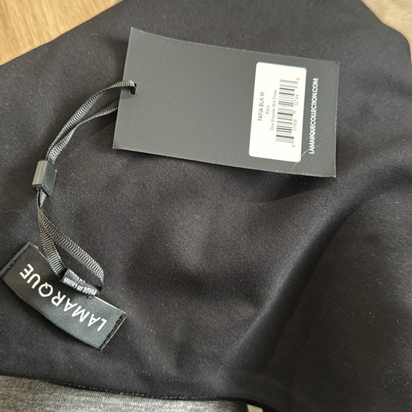 Black la marque collection stunning dress with feathers, new with tags neverworn - Picture 5 of 5